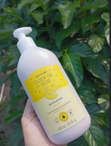Loção hidratante cuide se bem o boticario banana