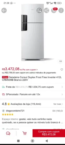 Geladeira nova