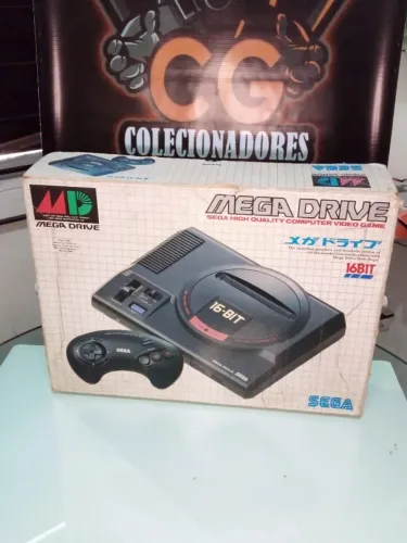 Console Mega Drive - Versao Japonesa / Asiatica 16-BIT com Caixa