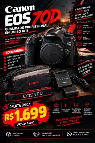 Câmera Cânon 70D