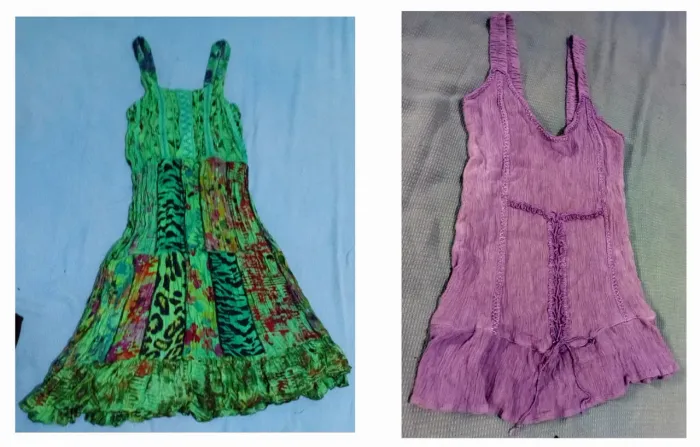 Vestido mid Indiano todo Bordado e blusa