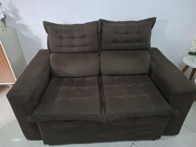 Sofa 1,50 retrátil usado conservado