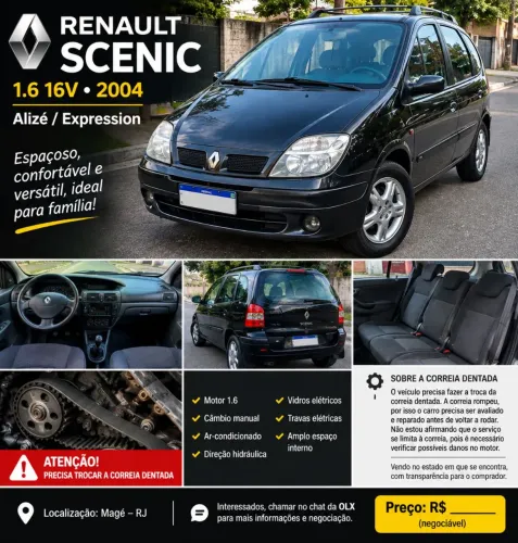 Renault Scenic Alize/ Expression 1.6 16V Mec. 2004