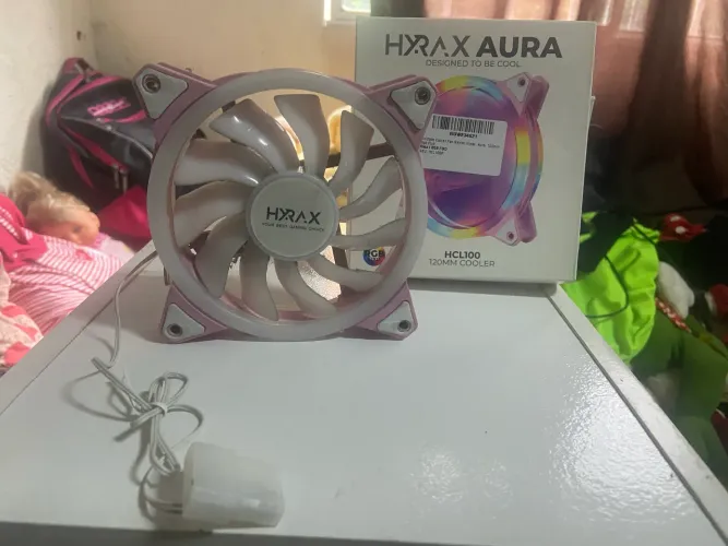 Cooler Fan Gamer Hyrax Rosa - RGB Fixo