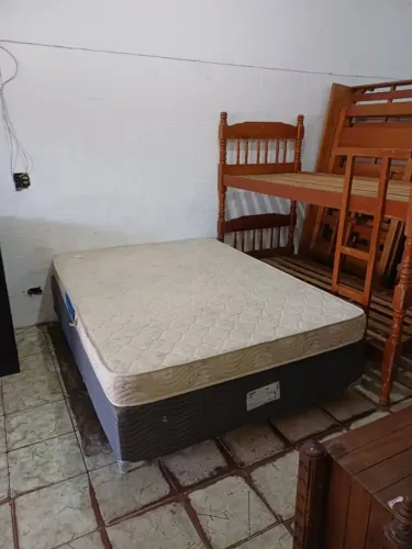 Cama box de casal base mais colchão