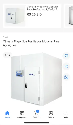 Câmara fria nova