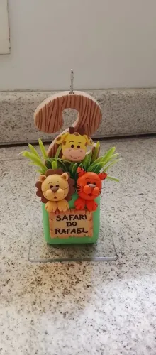Vela infantil tema Safari
