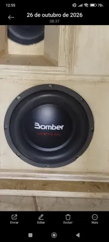Vendo um sub de 8 Bomber upgrade novo
