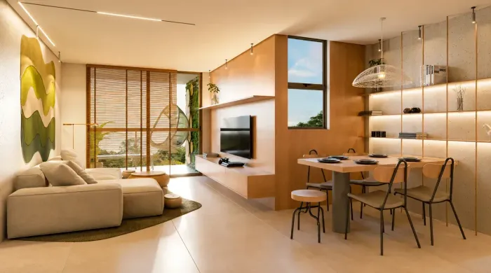 Apartamento com 2 quartos na beira-mar de Carneiros | Praia dos Carneiros | Tamandaré | PE