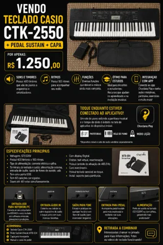 Teclado Casio CTK 3500