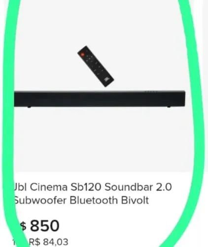 Caxia de soundbar cinema