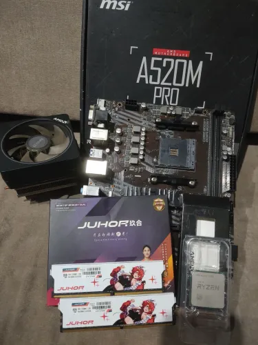 Kit am4 3700x 16gb 2x8gb 3200mhz a520m pro cooler wraith prism