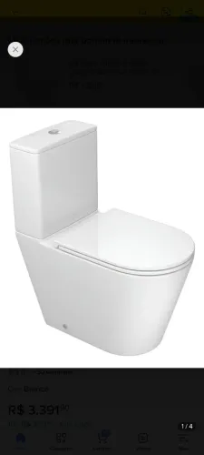 Bacia acoplada Deca LK total clean completa