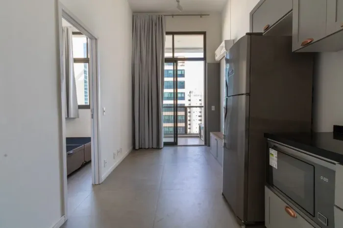 Studio à venda em Moema, São Paulo-SP: 1 quarto, 1 banheiro, 28m² de área. Adquira já o se