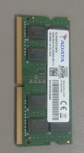 MEMÓRIA DE NOTEBOOK ADATA DDR4 16GB FREQUÊNCIA 3200AA