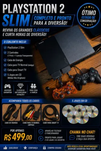 Playstation 2 Só pegar e Jogar ?