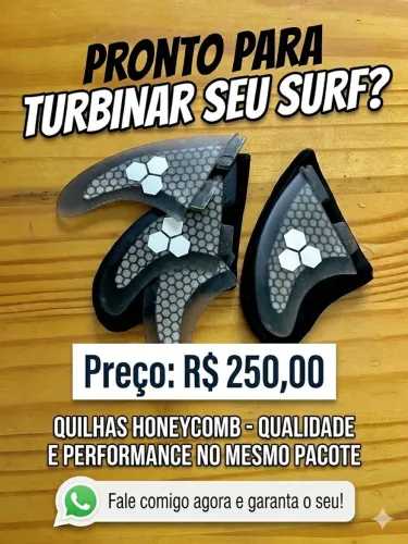 Quilhas de Fibra + HoneyComb | tam L/G