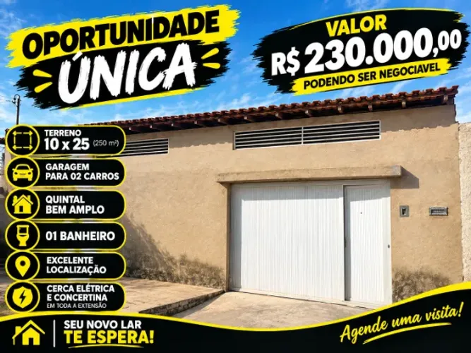 CASA À VENDA NOVA ALEGRIA 2