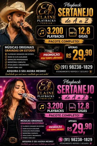 Playbacks de A a Z Sertanejo 