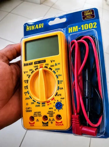 Multimetro Digital 750V AC/1000V DC-CAT.I 10A Hikari HM-1002 21N264<br>