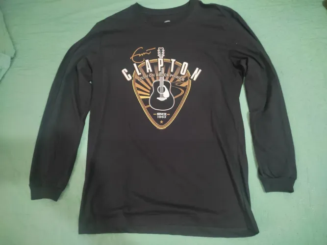 Eric Clapton - Camiseta oficial manga comprida. 
