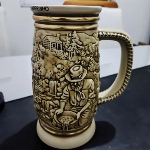 Caneca de Cerveja 1987 "The Gold Rush" Lembrança de Rio Negrinho