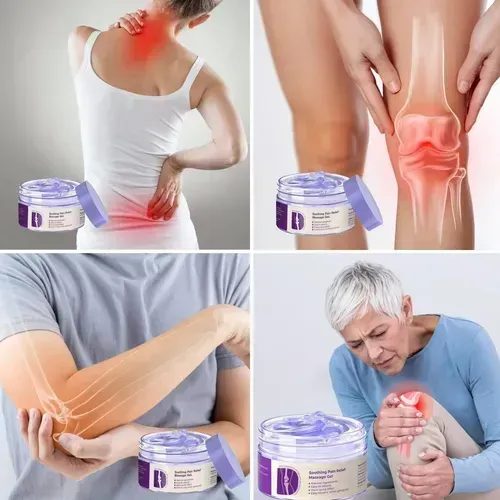 Gel roxo para juntas: Este gel roxo contém uma mistura de extratos naturais de plantas,