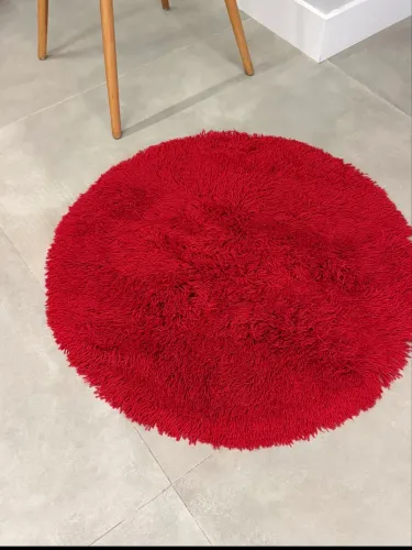 Tapete Redondo Vermelho Tok&Stok 0,90m