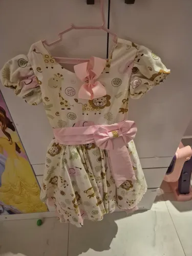 Vestido safari rosa 