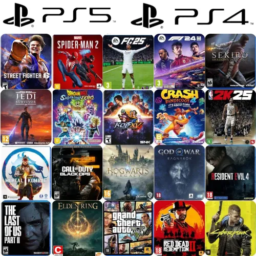 Vendo jogos para ps4 e ps5
