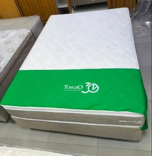 Conjunto Box de Casal King Berillo D-45 1,93x2,03X25cm - Topazio (NOVO) FAZEMOS ENTREGA
