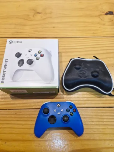 Controle Xbox Series X original com bateria recarregável USB e Case e caixa