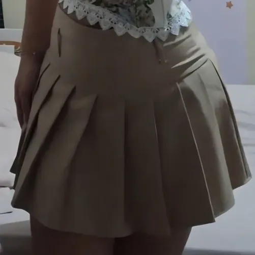 Short Saia Alfaiataria Plissada Feminina