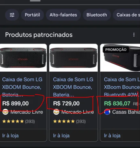 Nova! 1 mês de comprada LG XBOOM Bounce, 30h Bateria, Resistência Militar 