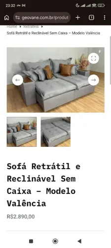Sofa retrátil grande variedade de modelos e tamanhos