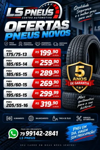 Pneus novos aro 13 R$199,90