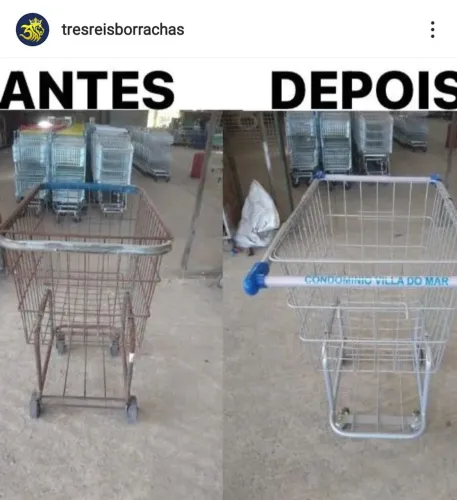 Reforma de carrinho de condomínio