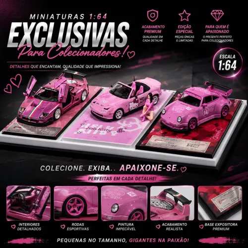 Combo de 3 miniaturas Pink series