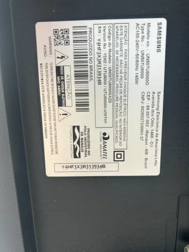 Tv Samsung com display queimado
