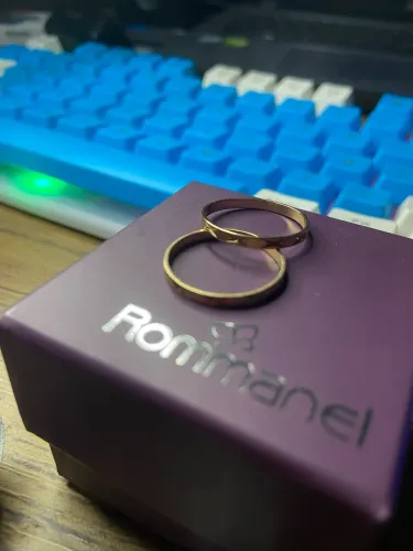 Alianças Rommanel de ouro