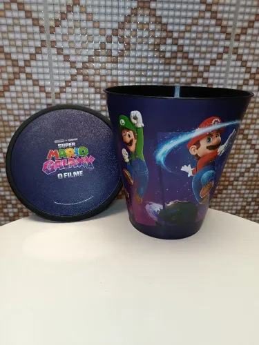 Balde de Pipoca temático filme Super Mario Galaxy 2026