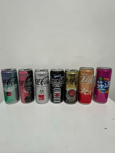 Coleção Latas Coca Cola Edição Creations Kit Com 7 Modelos Lacrados