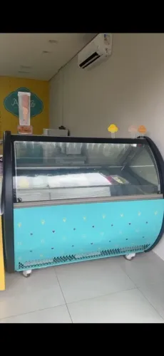 Vitrine Expositora Gelato Gelopar 16 sabores