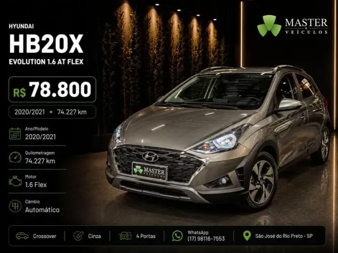 Hyundai HB20X Evol. Bluelink 1.6 Flex 16V AUT 2021