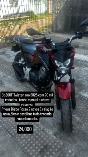 Cb300f 2025 vermelha