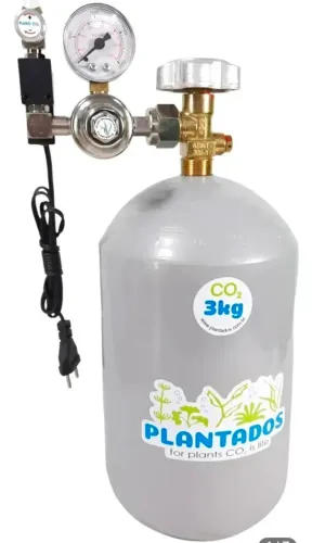 Kit Co2 C/ Cilindro De Aço 3kg E 1 Saída P/ Aquário