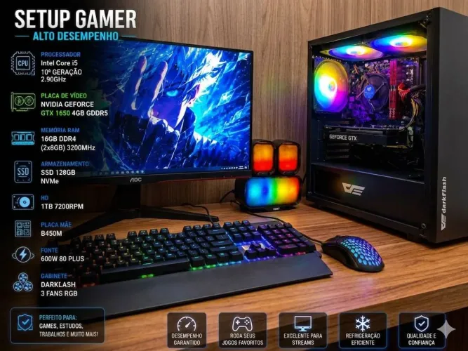 Pc Gamer completo Novo