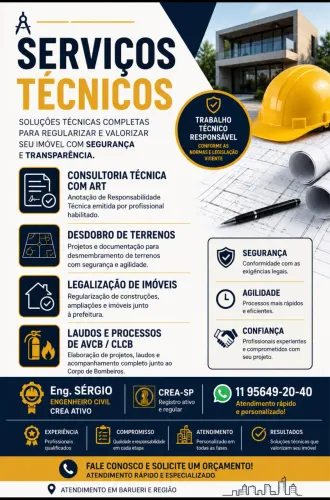 Engenheiro Civil -CREA ativo-atende rápido