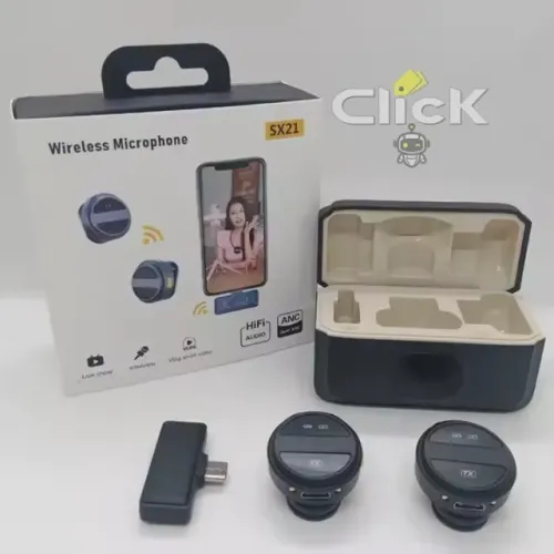 SX21-micro sem fio gravata redonda Microfone Digital Magnético sem fio