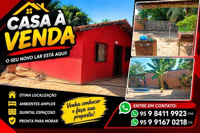 Vende-se Casa Mucajaí RR